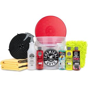 imageChemical Guys HOL148 10Piece Arsenal Builder Car Wash Kit with Foam Gun Bucket 4 Towels Wash Mitt and 3 16 oz Car Cleaning Chemicals Works wGarden Hose  2024 VersionHOL121