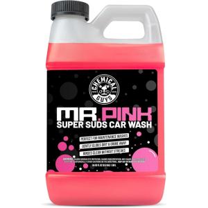 imageChemical Guys Mr Pink Foaming Car Wash Soap HighSuds pHBalanced Car Shampoo Safe for Wax ampamp Sealants Works with Foam Cannons ampamp Bucket Wash Safe on All Paint Finishes 16 oz Candy Scent64 Fl Oz Pack of 1