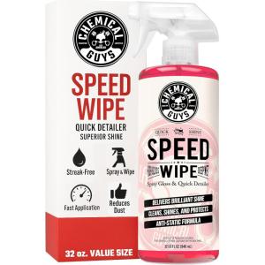 imageChemical Guys WAC20216 Speed Wipe Quick Detailer Safe for Cars Trucks SUVs Motorcycles RVs ampamp More 16 fl oz Cherry Scent32 Fl Oz Pack of 1