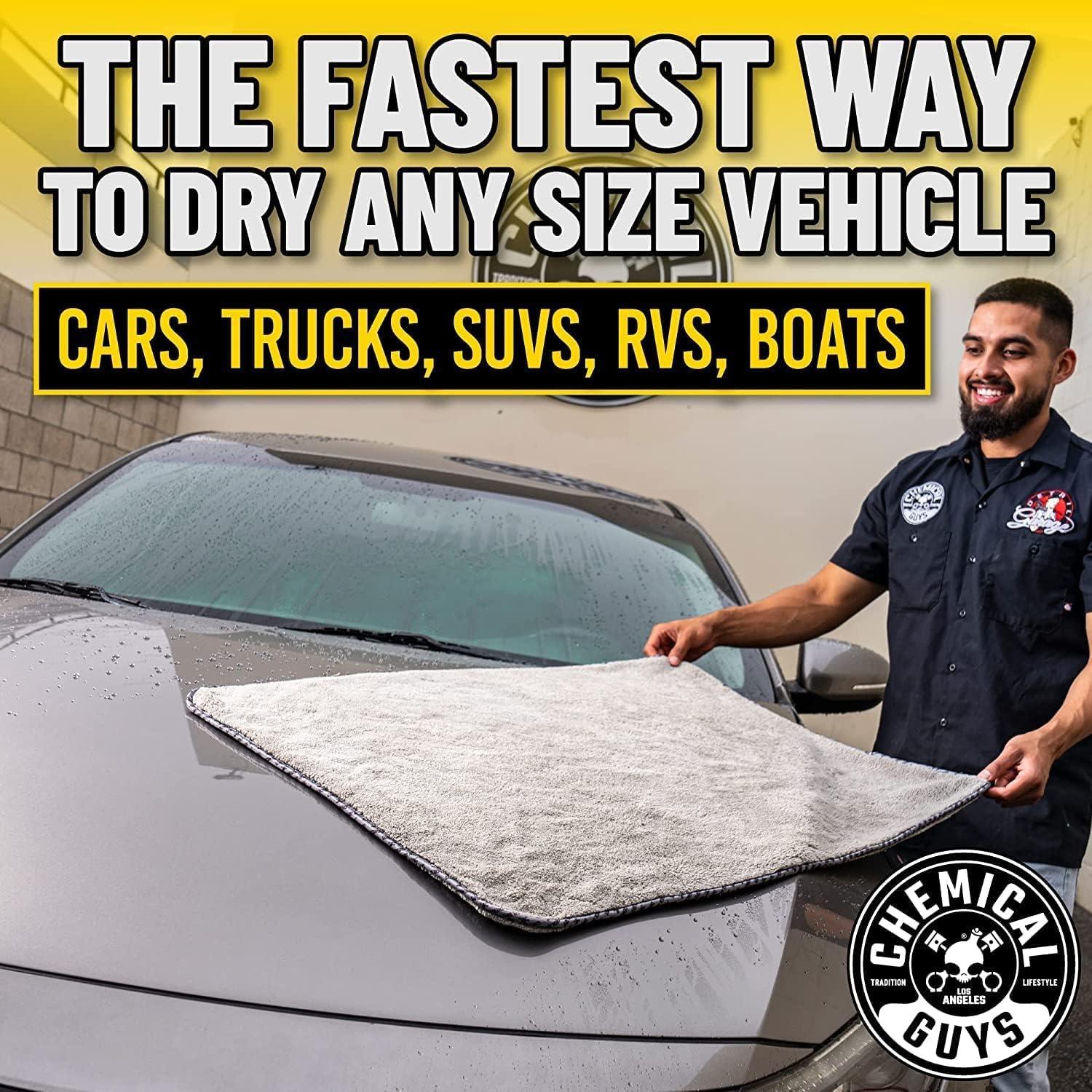 imageChemical Guys MIC1995GGB Mammoth Bundle  1 Blue Woolly Mammoth Microfiber Dryer Towels 36quotx 25quot 2 Grey Woolly Mammoth Microfiber Dryer Towel 36quotx 25quot Cars Trucks Pets Messes  3 Towel Kit3 Pack