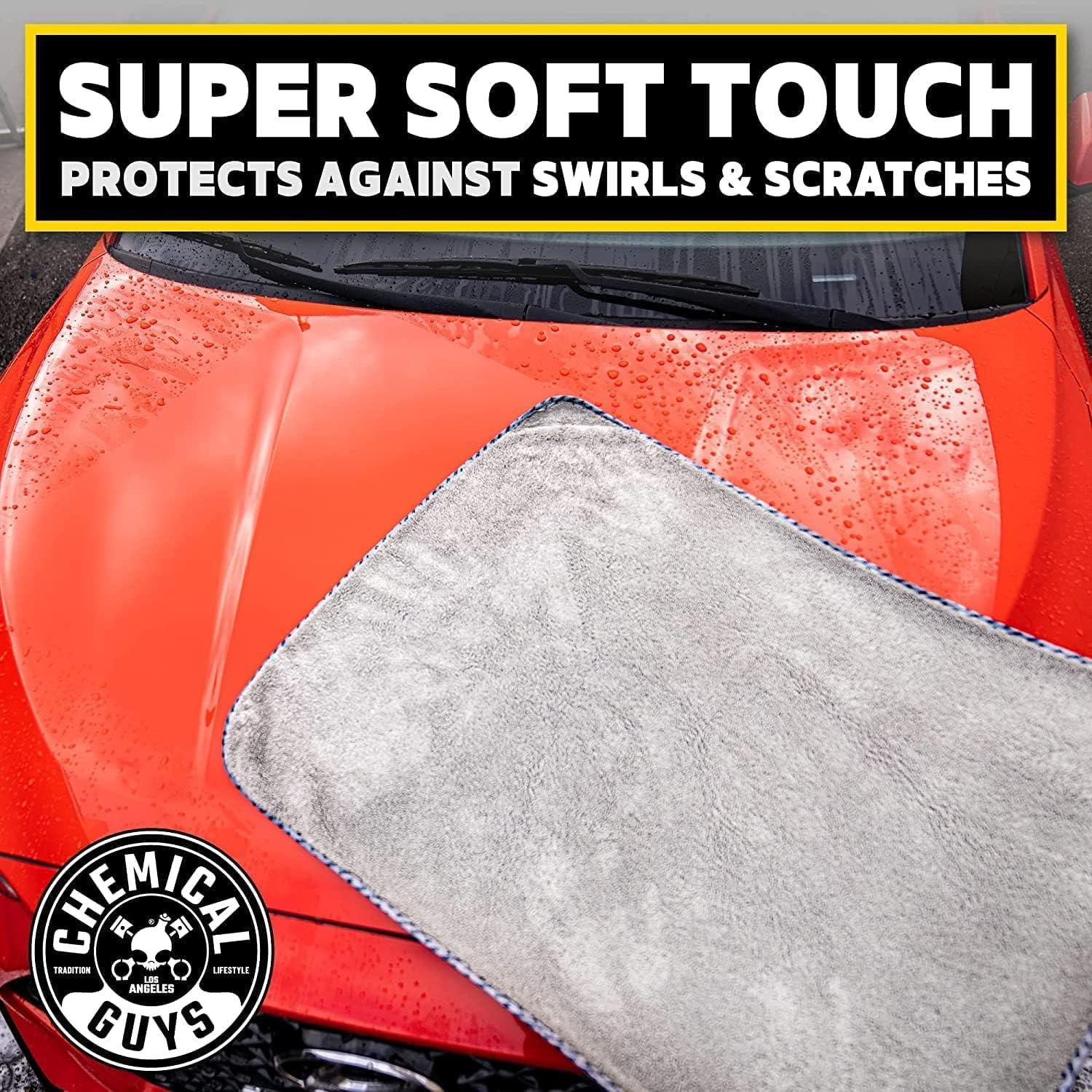imageChemical Guys MIC1995GGB Mammoth Bundle  1 Blue Woolly Mammoth Microfiber Dryer Towels 36quotx 25quot 2 Grey Woolly Mammoth Microfiber Dryer Towel 36quotx 25quot Cars Trucks Pets Messes  3 Towel Kit3 Pack