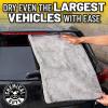 imageChemical Guys MIC1995GGB Mammoth Bundle  1 Blue Woolly Mammoth Microfiber Dryer Towels 36quotx 25quot 2 Grey Woolly Mammoth Microfiber Dryer Towel 36quotx 25quot Cars Trucks Pets Messes  3 Towel Kit3 Pack