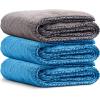 imageChemical Guys MIC1995GGB Mammoth Bundle  1 Blue Woolly Mammoth Microfiber Dryer Towels 36quotx 25quot 2 Grey Woolly Mammoth Microfiber Dryer Towel 36quotx 25quot Cars Trucks Pets Messes  3 Towel Kit3 Pack