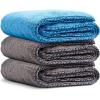 imageChemical Guys MIC1995GGB Mammoth Bundle  1 Blue Woolly Mammoth Microfiber Dryer Towels 36quotx 25quot 2 Grey Woolly Mammoth Microfiber Dryer Towel 36quotx 25quot Cars Trucks Pets Messes  3 Towel Kit3 Pack