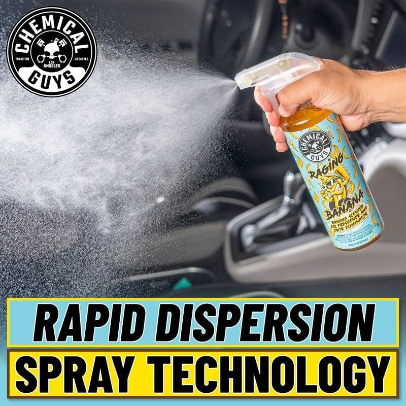 imageChemical Guys AIR25216 Raging Banana Banana Scented Air Freshener ampamp Odor Eliminator 16 oz