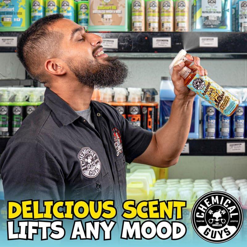 imageChemical Guys AIR25216 Raging Banana Banana Scented Air Freshener ampamp Odor Eliminator 16 oz