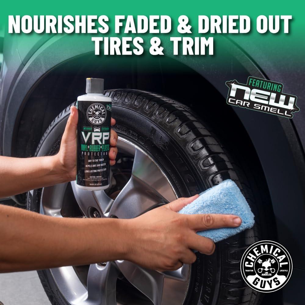 imageChemical Guys VRP New Car Scent  Vinyl Rubber and Plastic Protectant Super Shine Dressing for Tires Trim and More Safe for Cars Trucks SUVs ampamp More 32 Fl oz  TVD1213216 oz Pack of 1