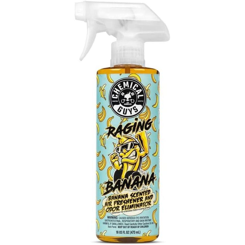 imageChemical Guys AIR25216 Raging Banana Banana Scented Air Freshener ampamp Odor Eliminator 16 oz