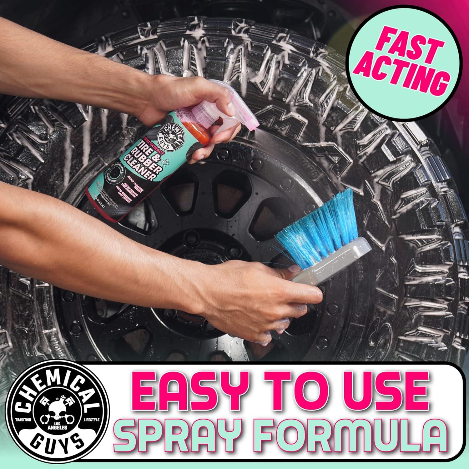 imageChemical Guys CLD30216 Total Extract Tire ampamp Rubber Cleaner Safe for Cars Trucks SUVs Motorcycles RVs ampamp More 16 fl oz