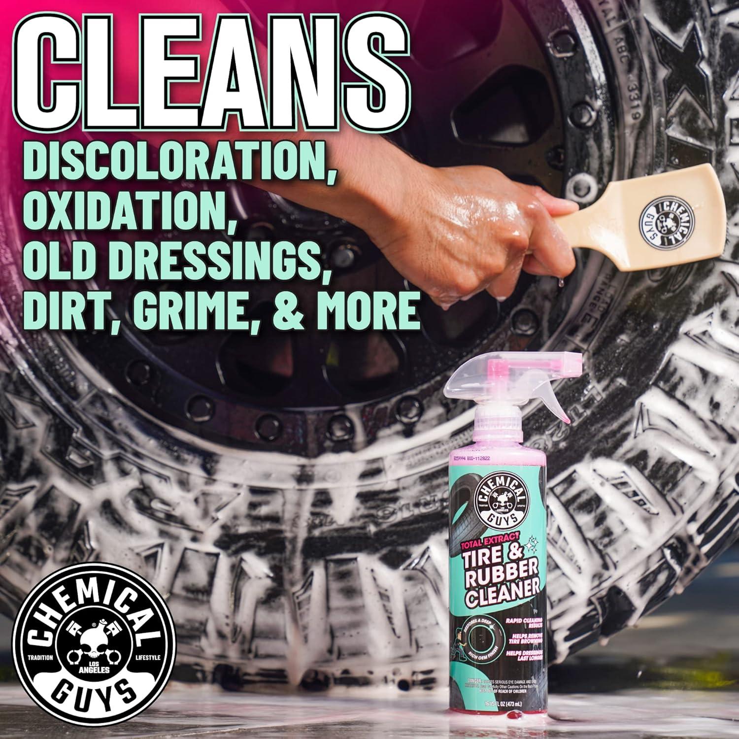 imageChemical Guys CLD30216 Total Extract Tire ampamp Rubber Cleaner Safe for Cars Trucks SUVs Motorcycles RVs ampamp More 16 fl oz