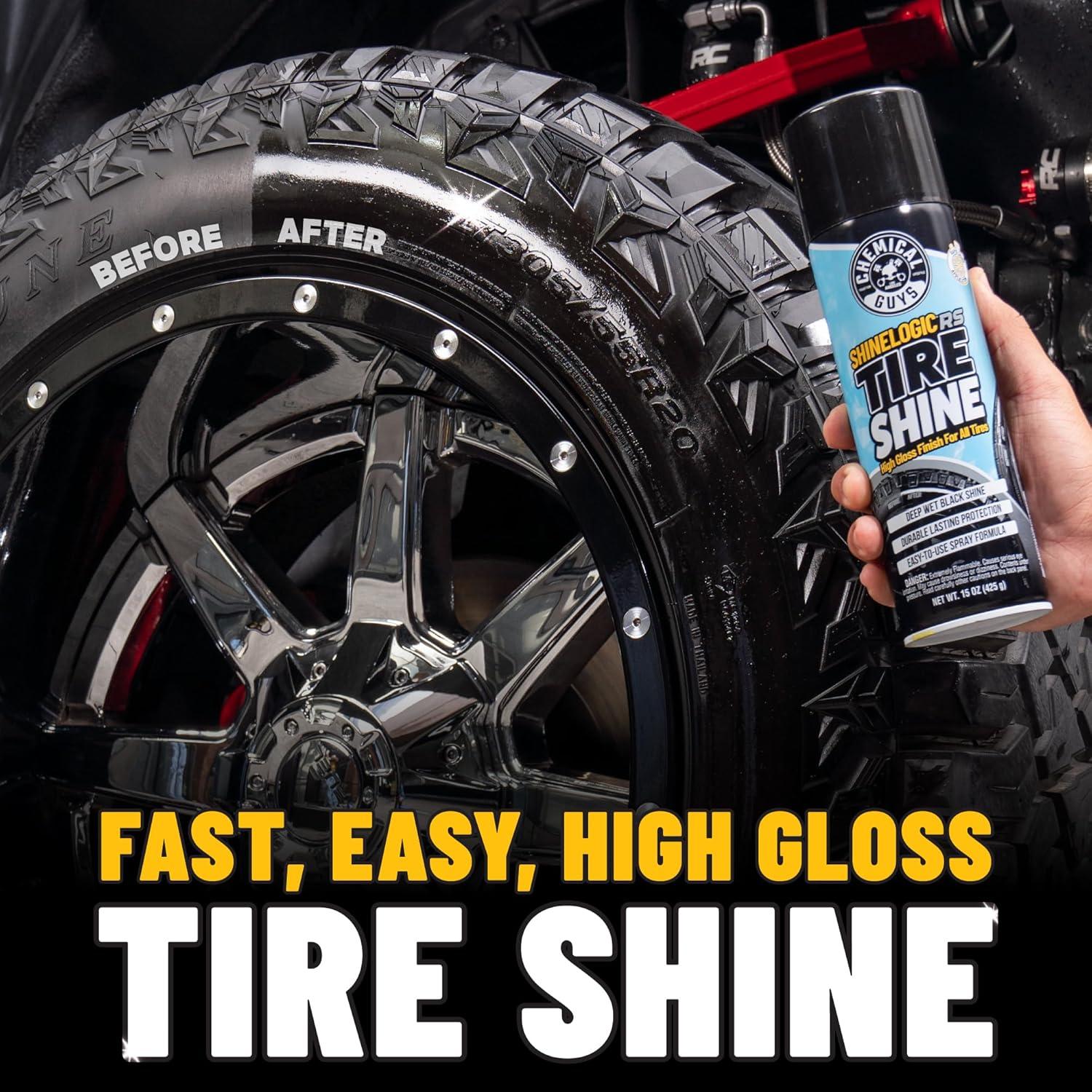 imageChemical Guys ShineLogic Tire Shine Safe for Cars Trucks Motorcycles RVs ampamp More 15 fl oz 3Pack15 oz Pack of 3