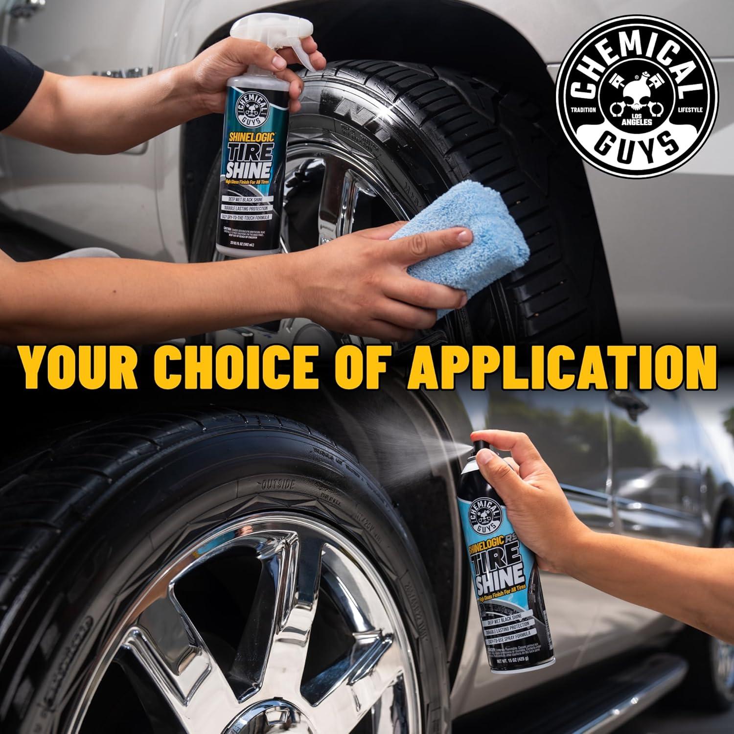 imageChemical Guys ShineLogic Tire Shine Safe for Cars Trucks Motorcycles RVs ampamp More 15 fl oz 3Pack15 oz Pack of 3