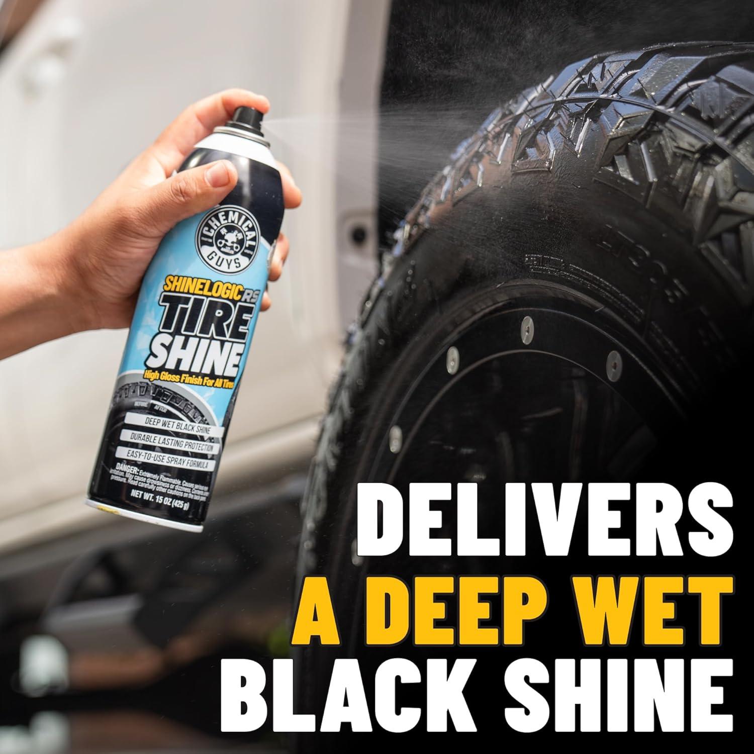 imageChemical Guys ShineLogic Tire Shine Safe for Cars Trucks Motorcycles RVs ampamp More 15 fl oz 3Pack15 oz Pack of 3