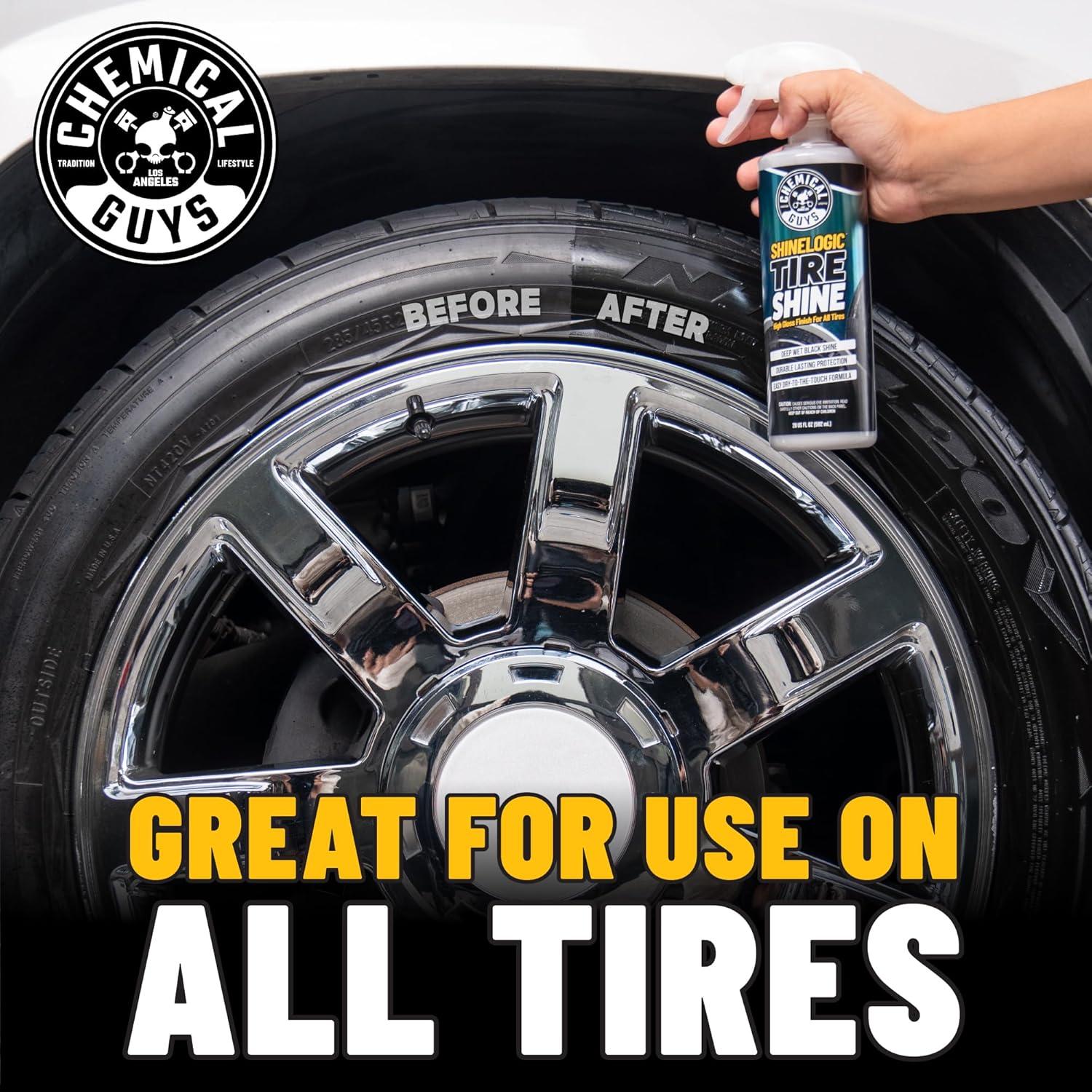 imageChemical Guys ShineLogic Tire Shine Safe for Cars Trucks Motorcycles RVs ampamp More 15 fl oz 3Pack20 oz KIT Pack of 2