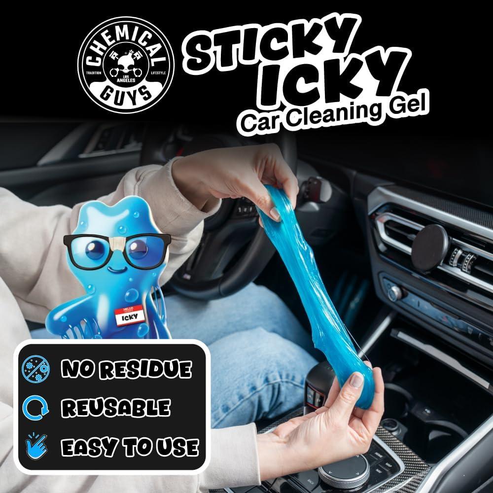 imageChemical Guys Sticky Icky Car Cleaning Gel Green Apple ampamp Sweet Strawberry Scent  Detailing Kit Car Dust Crevice Cleaner Slime Auto Air Vent Cleaning Putty for Keyboard Cleaner 2 Pack  CJK1002