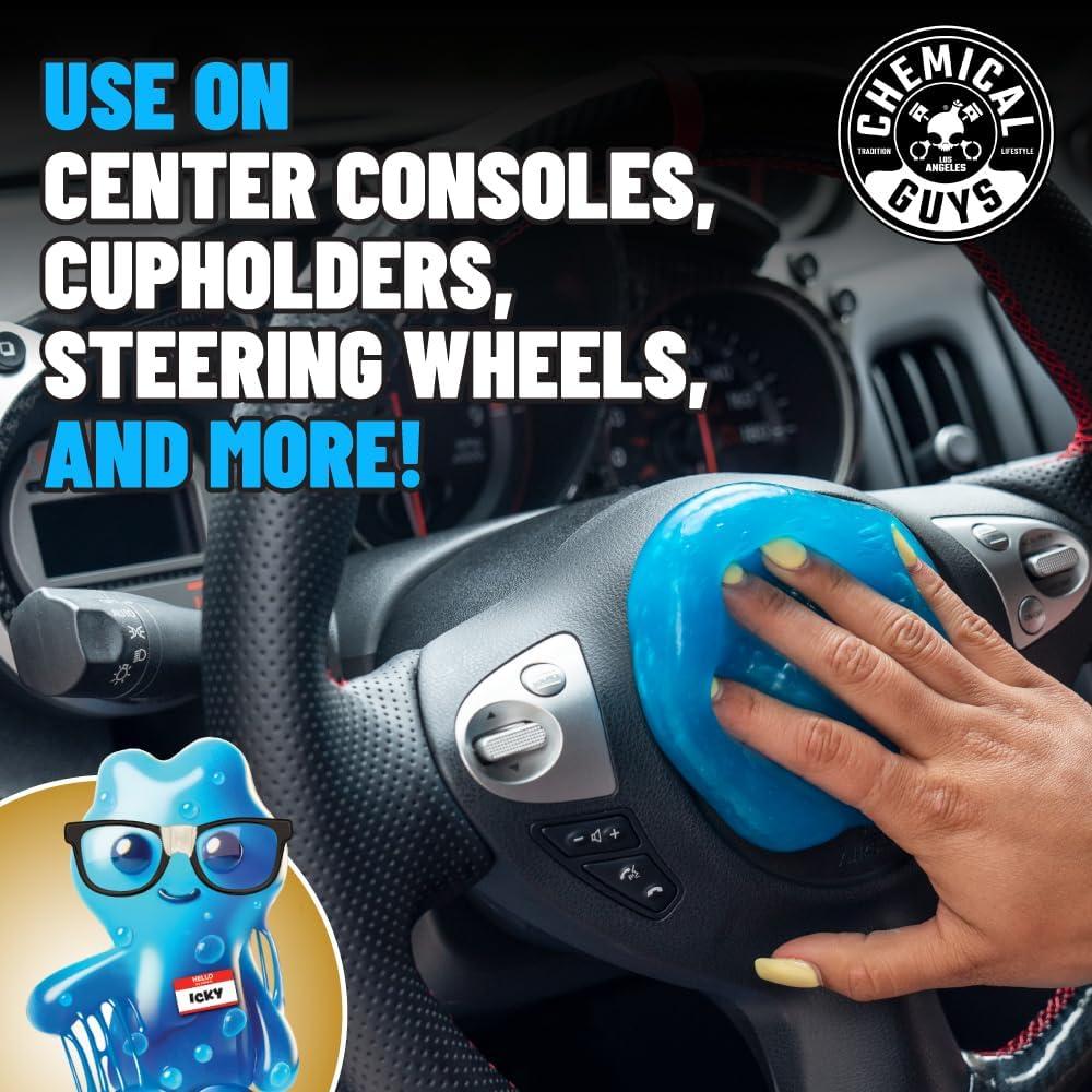 imageChemical Guys Sticky Icky Car Cleaning Gel Green Apple ampamp Sweet Strawberry Scent  Detailing Kit Car Dust Crevice Cleaner Slime Auto Air Vent Cleaning Putty for Keyboard Cleaner 2 Pack  CJK1002