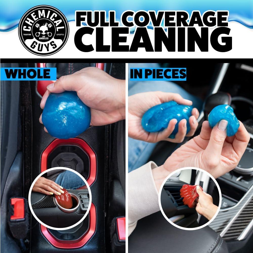 imageChemical Guys Sticky Icky Car Cleaning Gel Green Apple ampamp Sweet Strawberry Scent  Detailing Kit Car Dust Crevice Cleaner Slime Auto Air Vent Cleaning Putty for Keyboard Cleaner 2 Pack  CJK1002