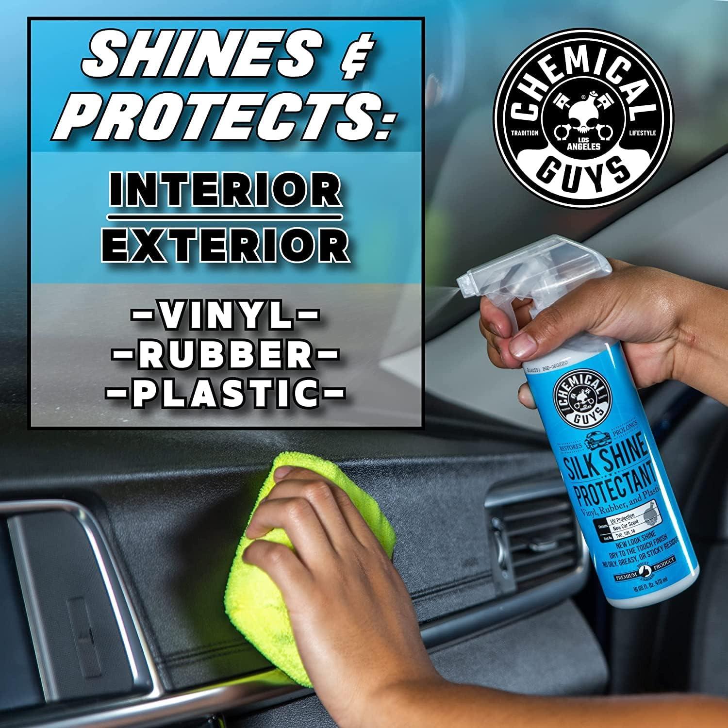 imageChemical Guys TVD1091602 Silk Shine Sprayable DrytoTheTouch Dressing and Protectant for Tires Trim Vinyl Plastic and More Safe for Cars Trucks Motorcycles RVs ampamp More 16 fl oz 2 Pack1600 Fl Oz Pack of 2
