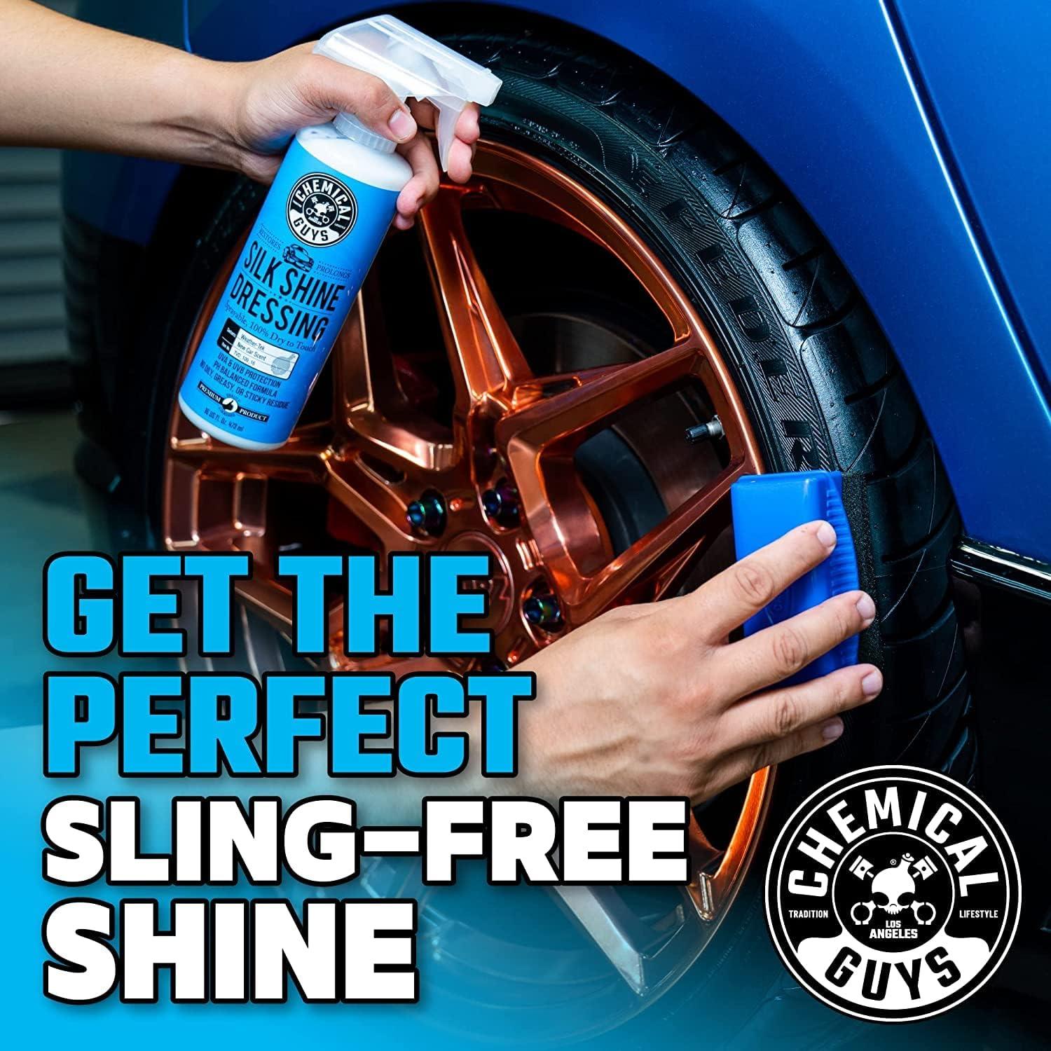 imageChemical Guys TVD1091602 Silk Shine Sprayable DrytoTheTouch Dressing and Protectant for Tires Trim Vinyl Plastic and More Safe for Cars Trucks Motorcycles RVs ampamp More 16 fl oz 2 Pack1600 Fl Oz Pack of 2