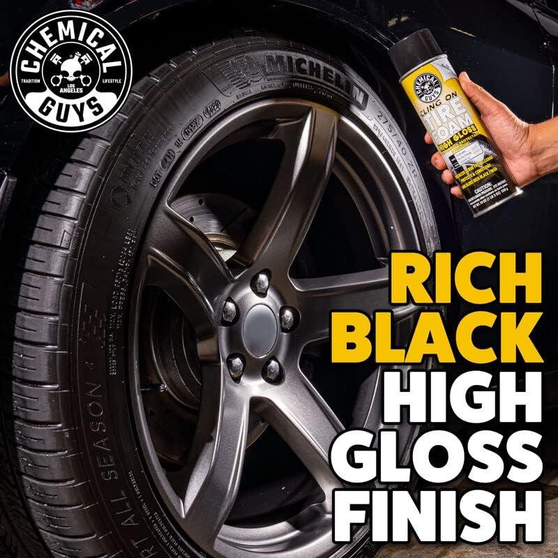 imageChemical Guys TVDSPRAY103 Cling On Tire Foam High Gloss 3 in 1 Cleaner Protectant ampamp Dressing Works on Cars Trucks SUVs Motorcycles RVs ampamp More 16 fl oz