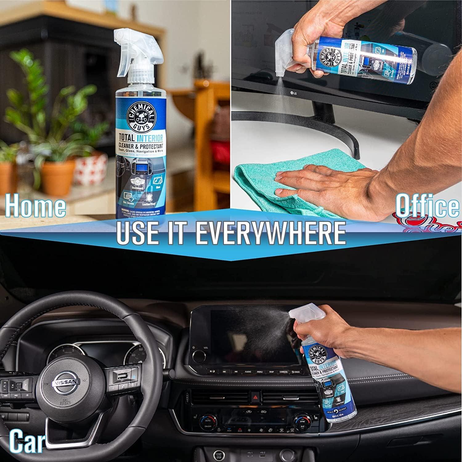 imageChemical Guys Complete Total Interior Cleaner ampamp Protectant Kit  5 Items Including 16 oz Sprayable Total Interior Cleaner ampamp Protectant 50 Pack of Total Interior Wipes ampamp 3 Microfiber Towels