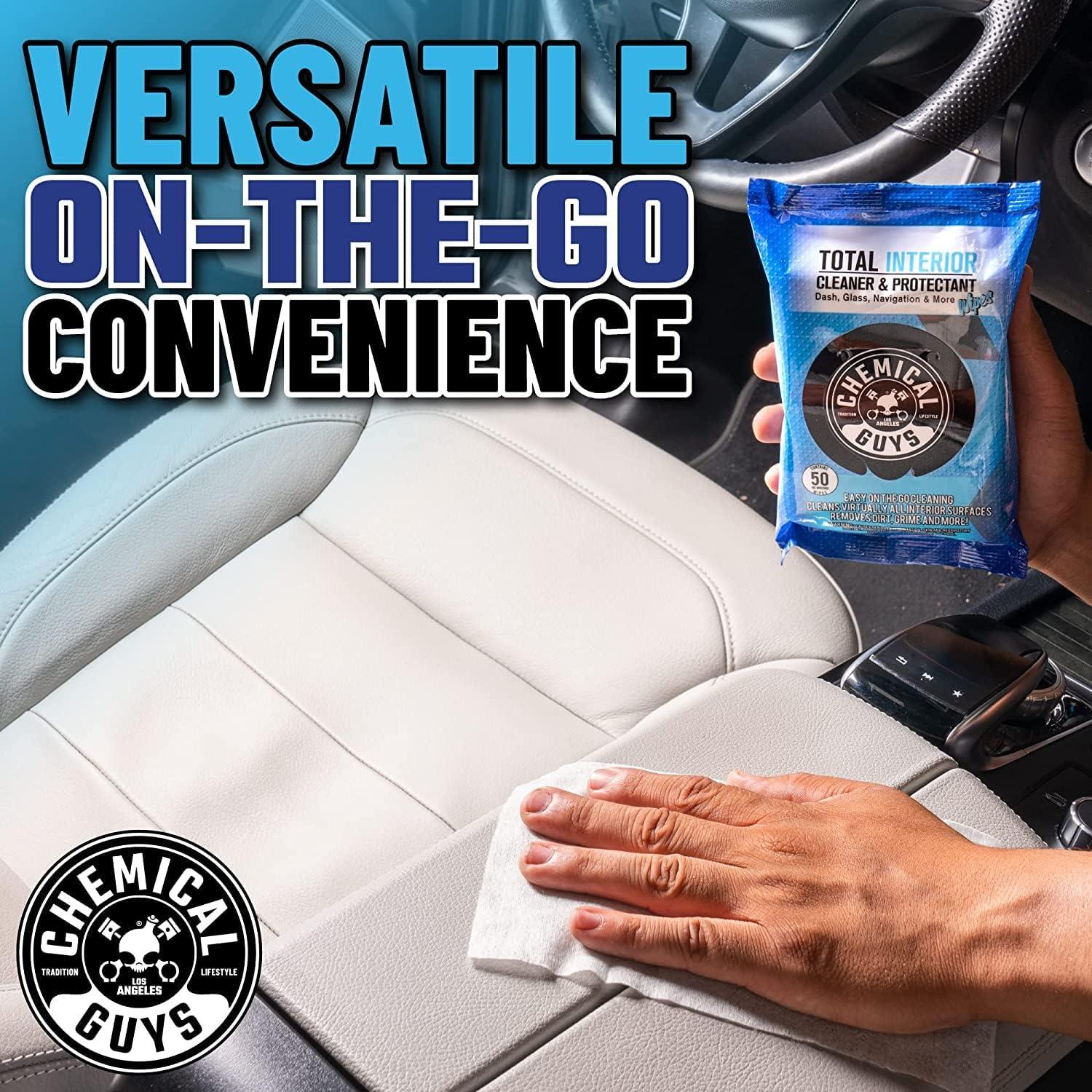 imageChemical Guys Complete Total Interior Cleaner ampamp Protectant Kit  5 Items Including 16 oz Sprayable Total Interior Cleaner ampamp Protectant 50 Pack of Total Interior Wipes ampamp 3 Microfiber Towels