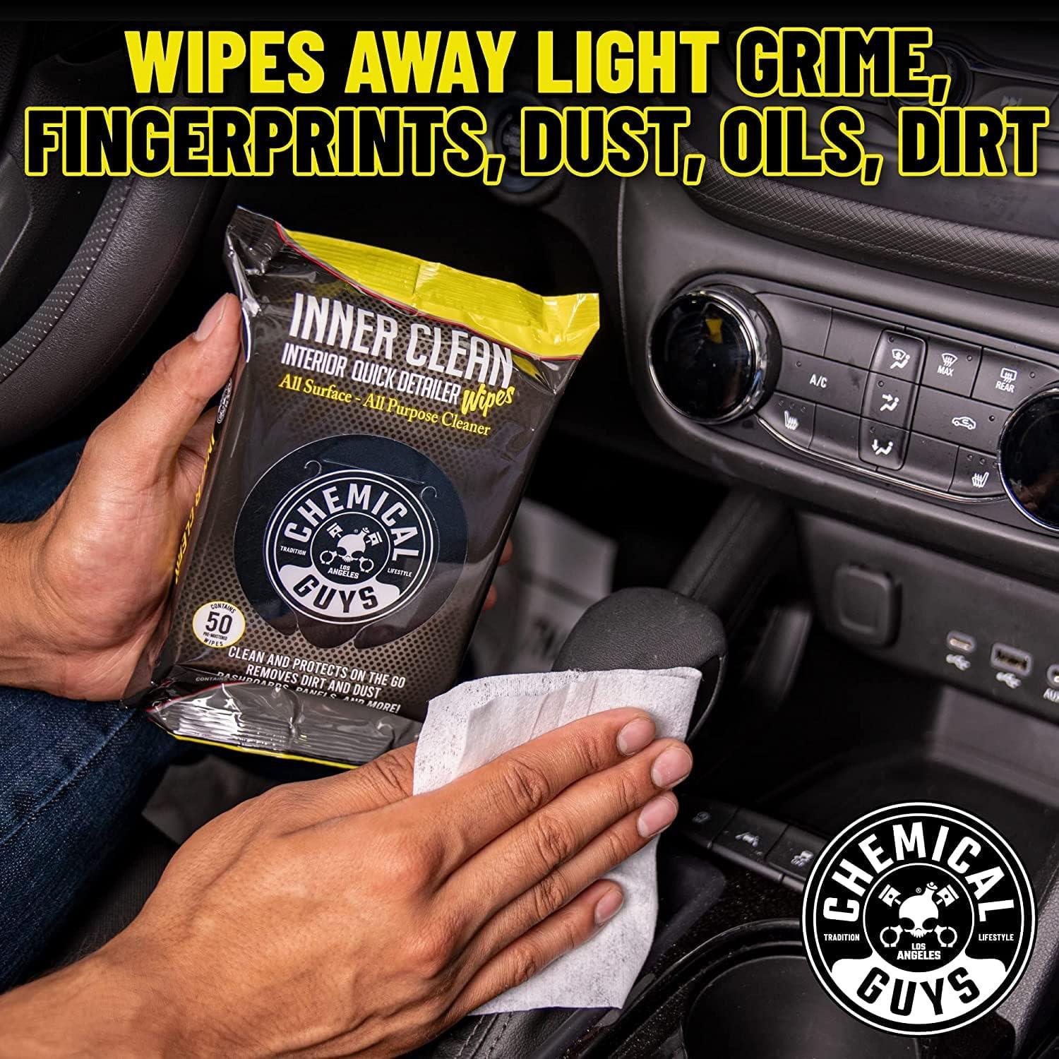 imageChemical Guys PMWSPI22050 Total Interior ampamp Protectant PMWSPI66350 Inner Clean ampamp PMWTVD10750 VRP Shine ampamp Protect Wipes Variety 3 Pack Safe for Cars Trucks SUVs Jeeps RVs ampamp More 150 Ct 3 Pack3 Pack