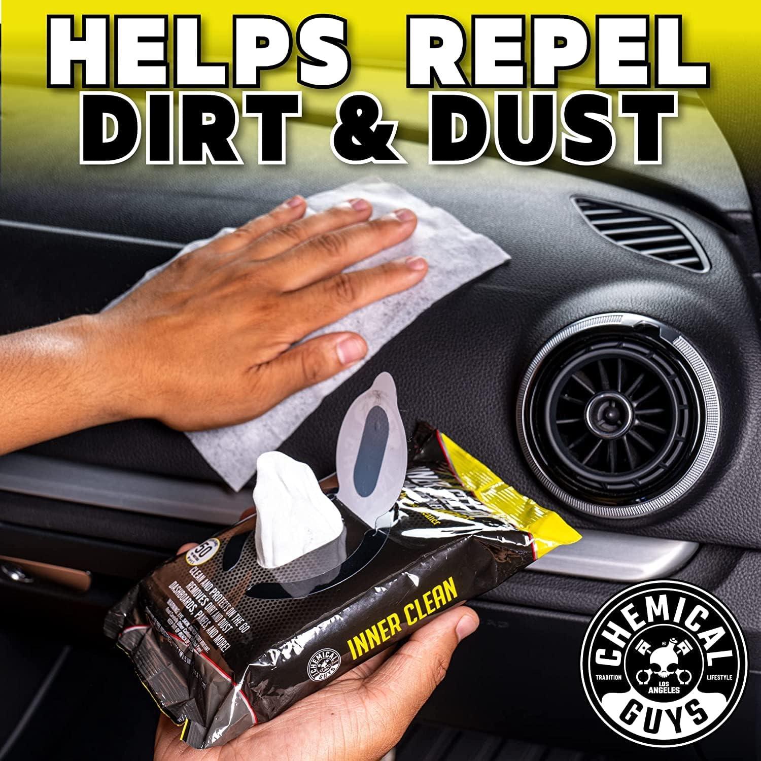 imageChemical Guys PMWSPI22050 Total Interior ampamp Protectant PMWSPI66350 Inner Clean ampamp PMWTVD10750 VRP Shine ampamp Protect Wipes Variety 3 Pack Safe for Cars Trucks SUVs Jeeps RVs ampamp More 150 Ct 3 Pack3 Pack