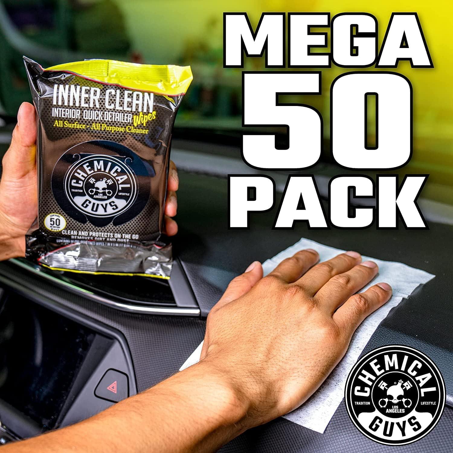 imageChemical Guys PMWSPI22050 Total Interior ampamp Protectant PMWSPI66350 Inner Clean ampamp PMWTVD10750 VRP Shine ampamp Protect Wipes Variety 3 Pack Safe for Cars Trucks SUVs Jeeps RVs ampamp More 150 Ct 3 Pack3 Pack