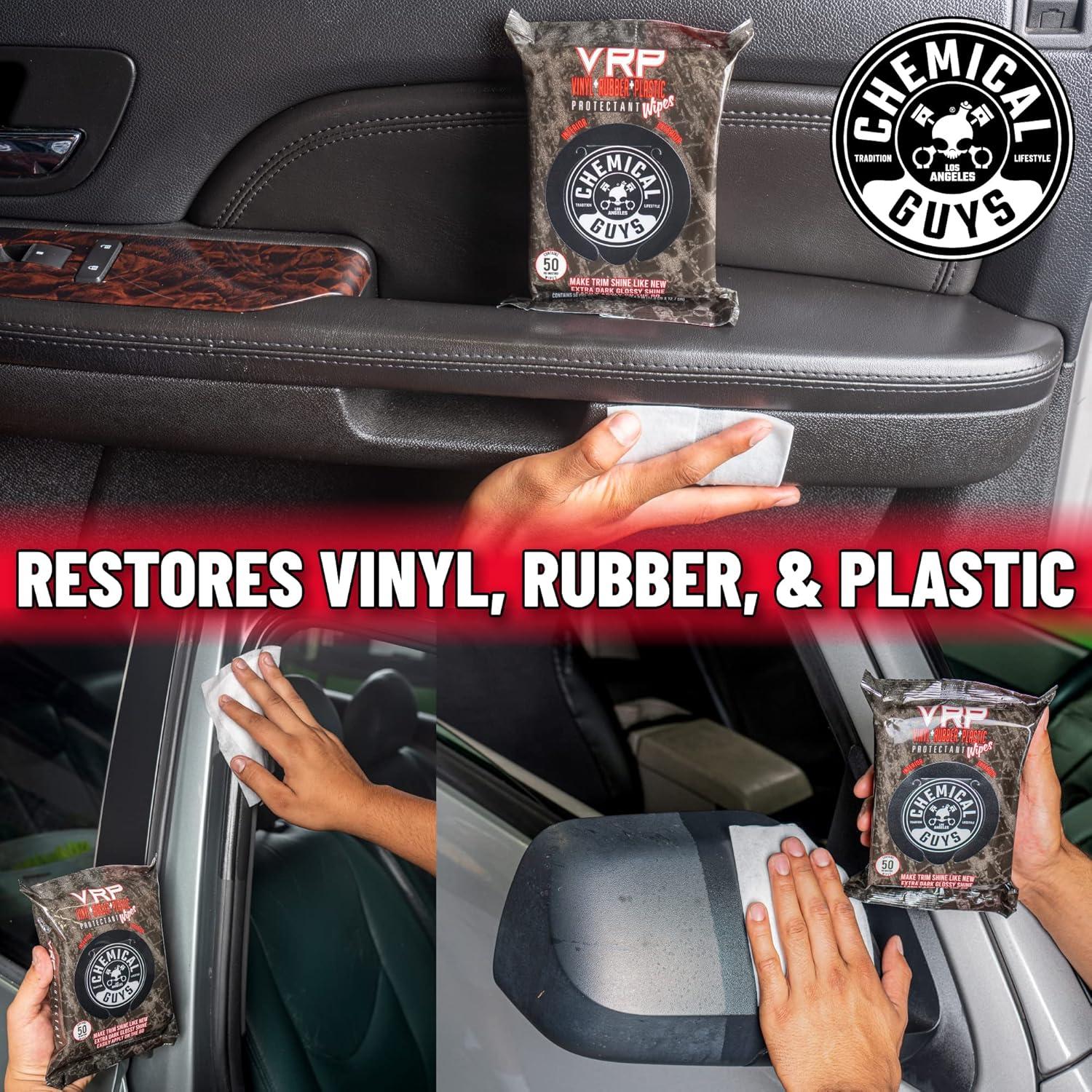imageChemical Guys PMWSPI22050 Total Interior ampamp Protectant PMWSPI66350 Inner Clean ampamp PMWTVD10750 VRP Shine ampamp Protect Wipes Variety 3 Pack Safe for Cars Trucks SUVs Jeeps RVs ampamp More 150 Ct 3 Pack3 Pack