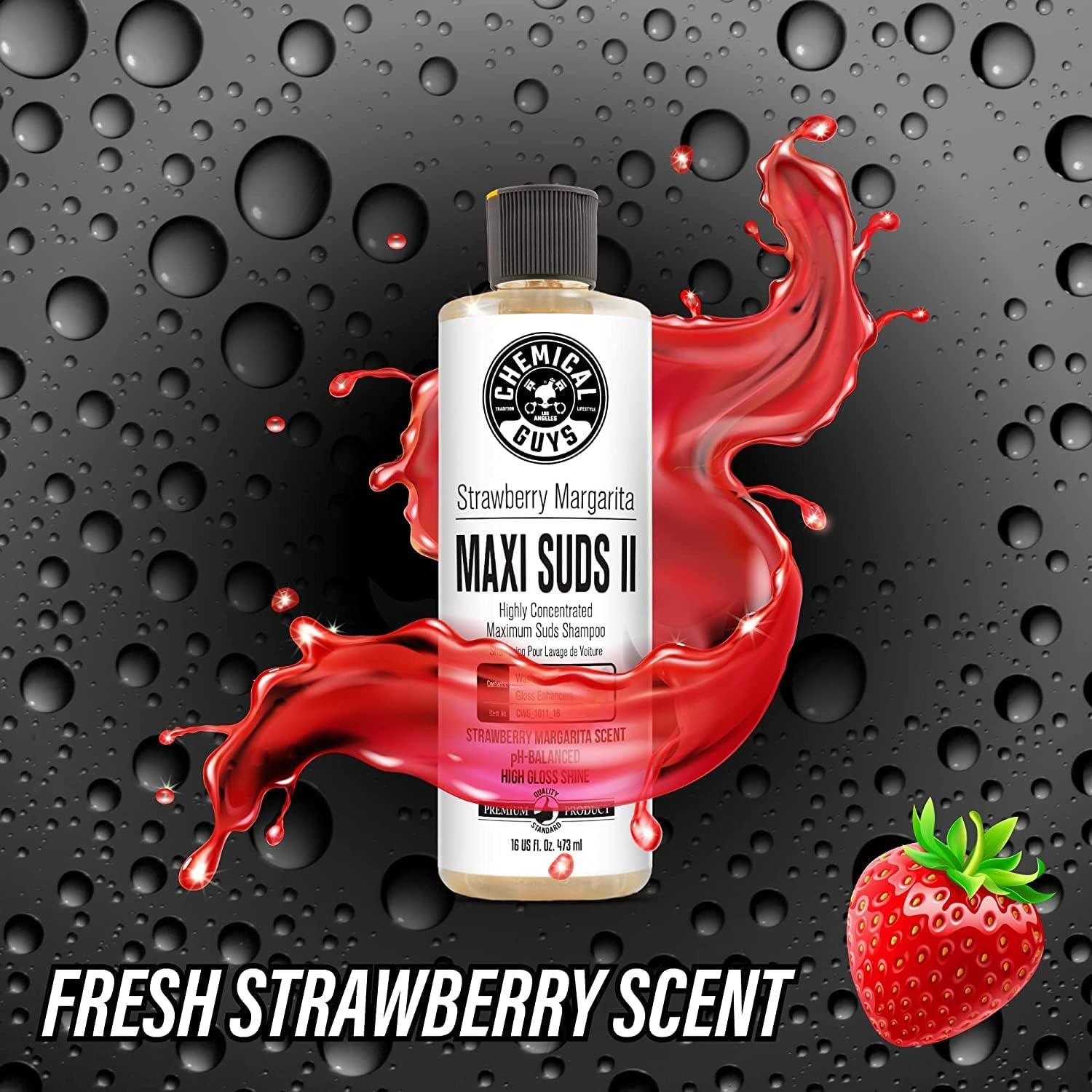 imageChemical Guys CWS101 MaxiSuds II Foaming Car Wash Soap Works with Foam CannonsGuns or Bucket Washes Safe for Cars Trucks Motorcycles RVs ampamp More 128 fl oz 1 Gallon Cherry Scent16 oz