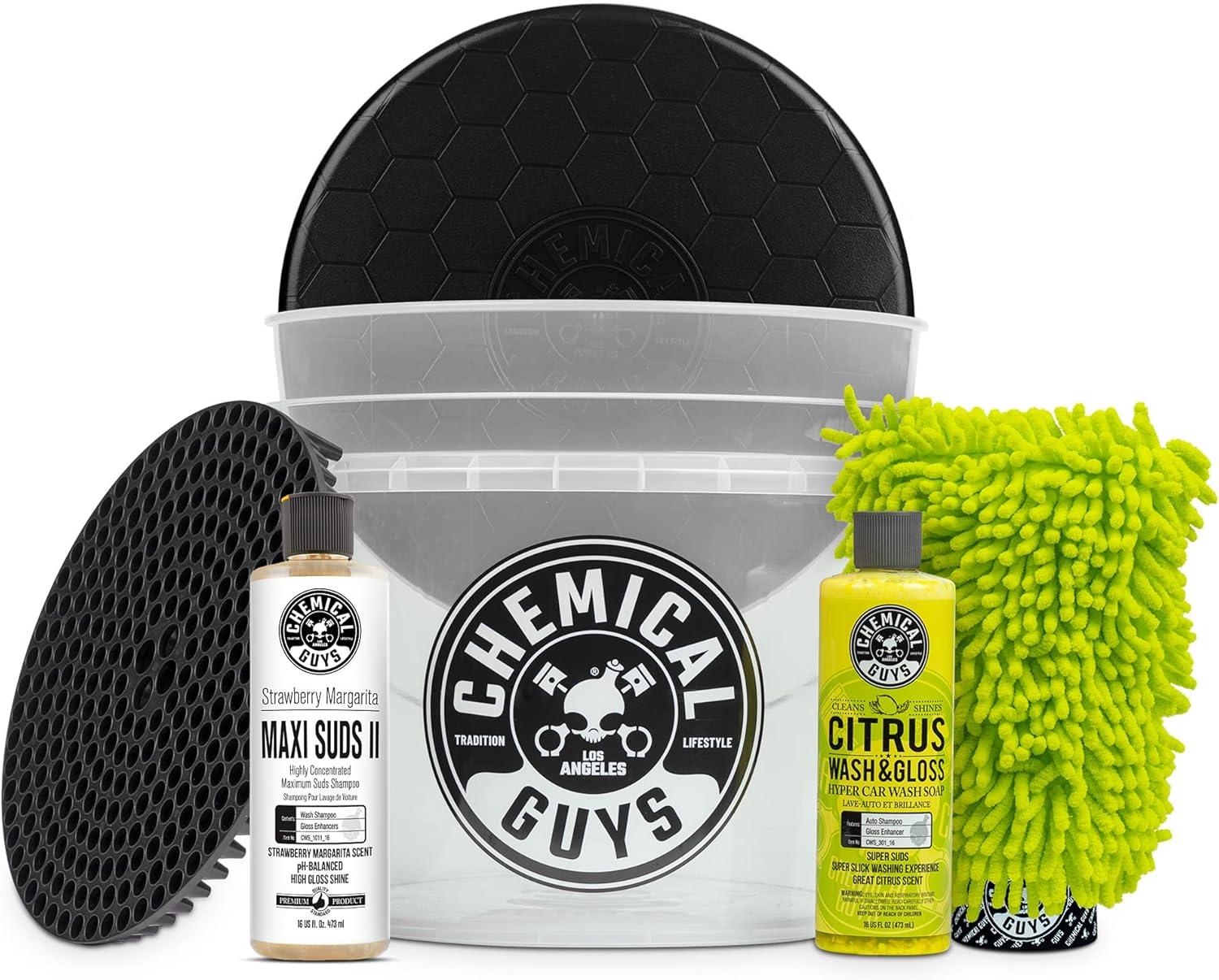 imageChemical Guys CWS101 MaxiSuds II Foaming Car Wash Soap Works with Foam CannonsGuns or Bucket Washes Safe for Cars Trucks Motorcycles RVs ampamp More 128 fl oz 1 Gallon Cherry Scent16 oz