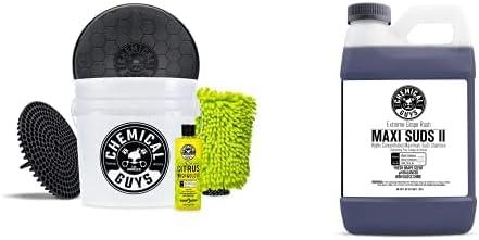imageChemical Guys CWS101 MaxiSuds II Foaming Car Wash Soap Works with Foam CannonsGuns or Bucket Washes Safe for Cars Trucks Motorcycles RVs ampamp More 128 fl oz 1 Gallon Cherry Scent64 oz
