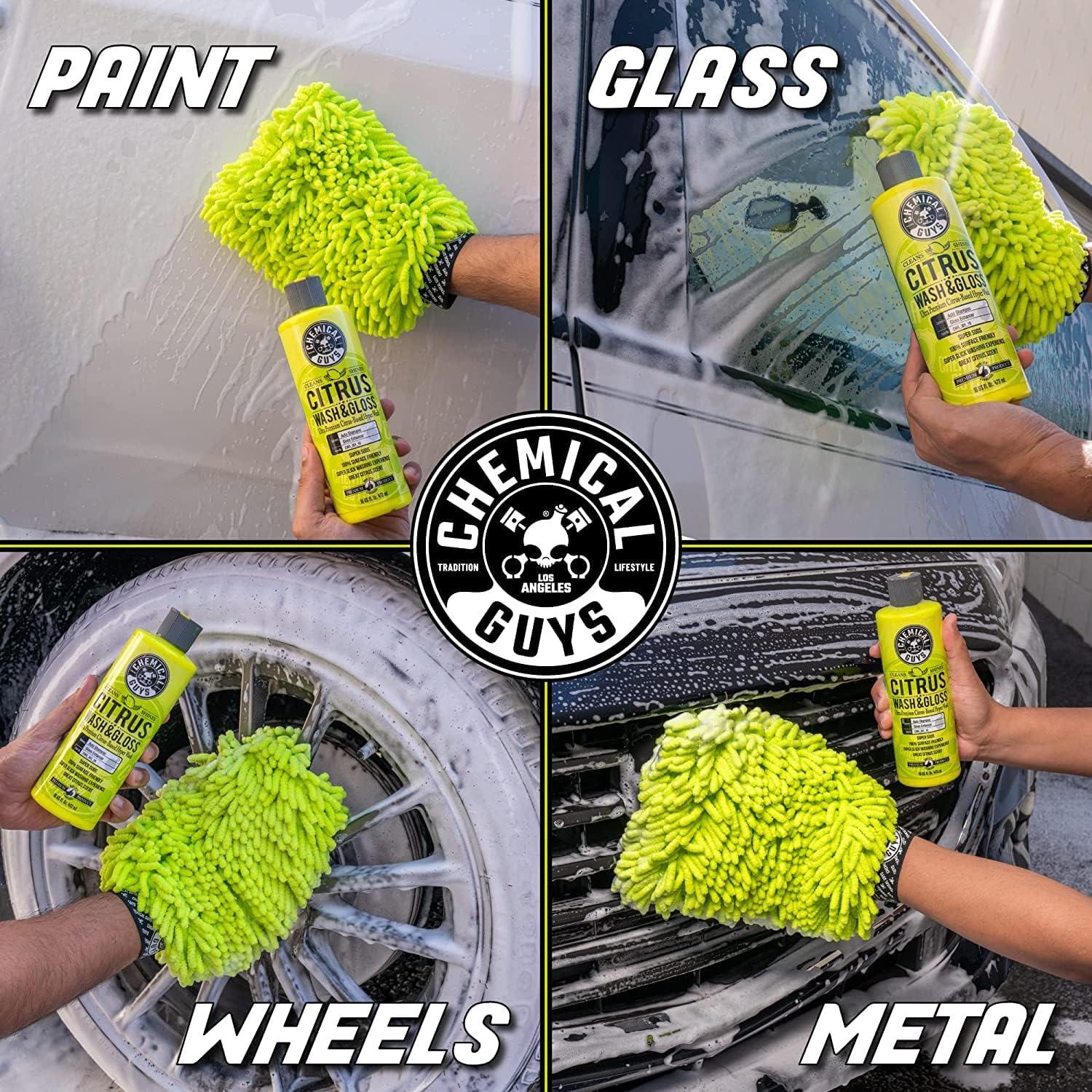 imageChemical Guys CWS101 MaxiSuds II Foaming Car Wash Soap Works with Foam CannonsGuns or Bucket Washes Safe for Cars Trucks Motorcycles RVs ampamp More 128 fl oz 1 Gallon Cherry Scent64 oz