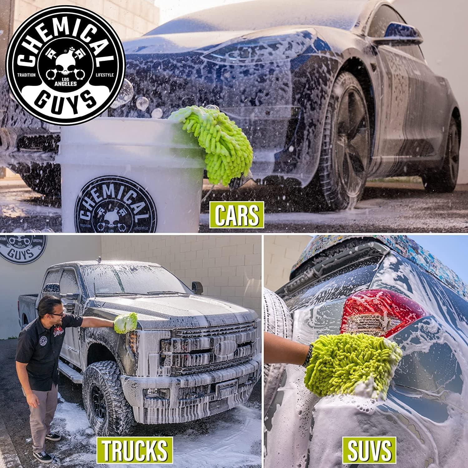 imageChemical Guys CWS101 MaxiSuds II Foaming Car Wash Soap Works with Foam CannonsGuns or Bucket Washes Safe for Cars Trucks Motorcycles RVs ampamp More 128 fl oz 1 Gallon Cherry Scent64 oz