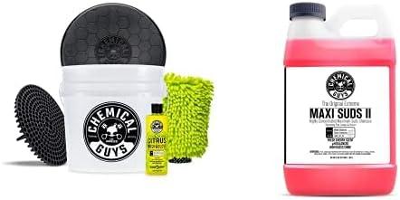imageChemical Guys CWS101 MaxiSuds II Foaming Car Wash Soap Works with Foam CannonsGuns or Bucket Washes Safe for Cars Trucks Motorcycles RVs ampamp More 128 fl oz 1 Gallon Cherry Scent64 oz