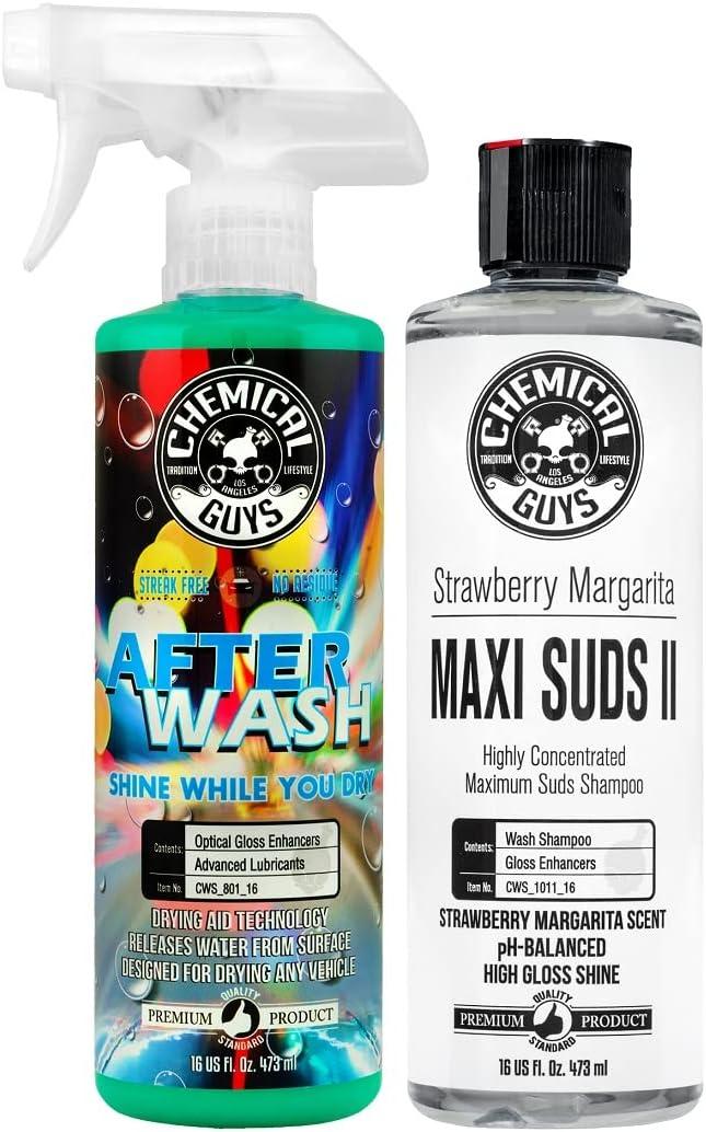 imageChemical Guys CWS101 MaxiSuds II Foaming Car Wash Soap Works with Foam CannonsGuns or Bucket Washes Safe for Cars Trucks Motorcycles RVs ampamp More 128 fl oz 1 Gallon Cherry Scent16 oz