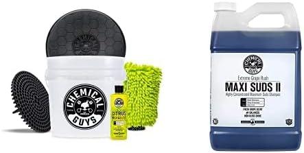 imageChemical Guys CWS101 MaxiSuds II Foaming Car Wash Soap Works with Foam CannonsGuns or Bucket Washes Safe for Cars Trucks Motorcycles RVs ampamp More 128 fl oz 1 Gallon Cherry Scent128 oz
