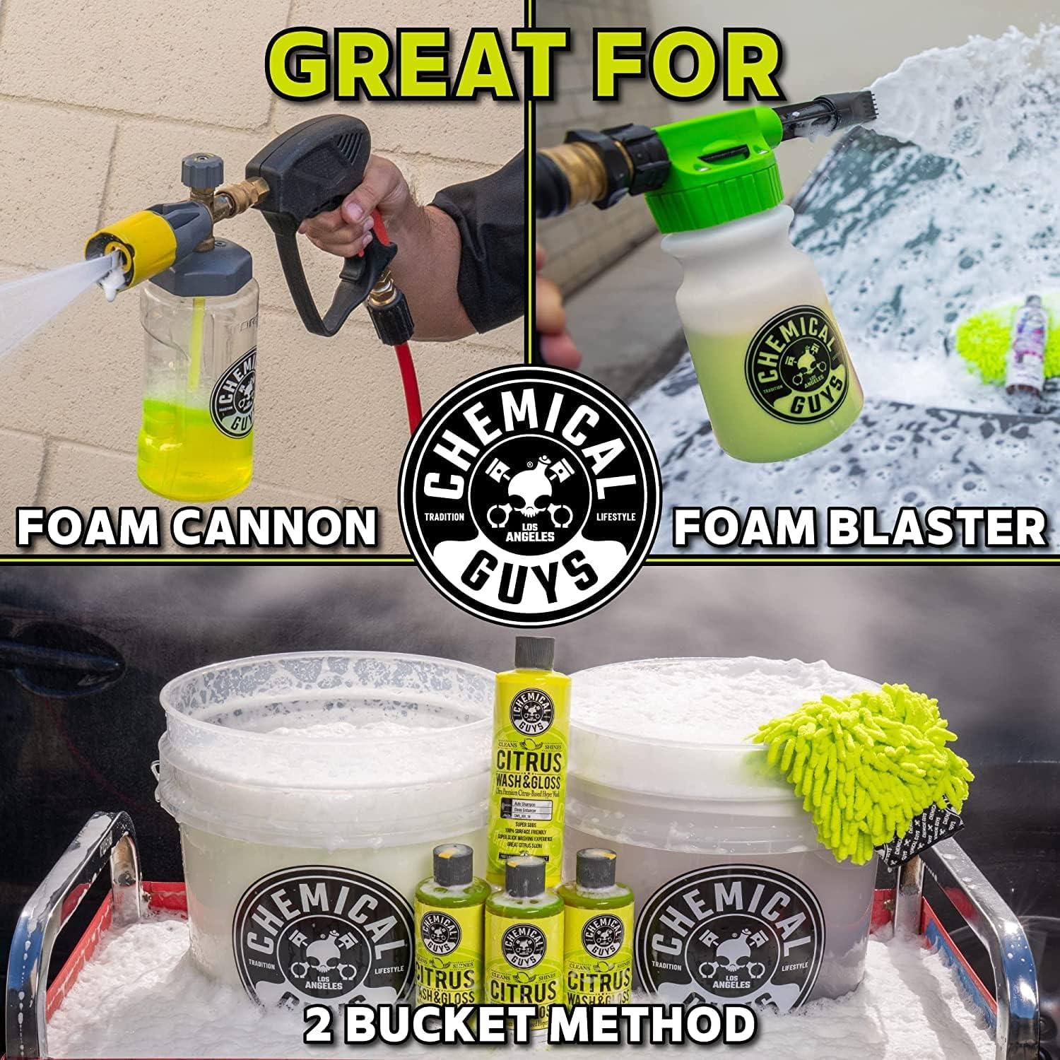 imageChemical Guys CWS101 MaxiSuds II Foaming Car Wash Soap Works with Foam CannonsGuns or Bucket Washes Safe for Cars Trucks Motorcycles RVs ampamp More 128 fl oz 1 Gallon Cherry Scent64 oz