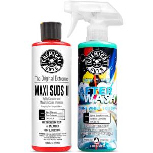 imageChemical Guys CWS101 MaxiSuds II Foaming Car Wash Soap Works with Foam CannonsGuns or Bucket Washes Safe for Cars Trucks Motorcycles RVs ampamp More 128 fl oz 1 Gallon Cherry Scent16 oz