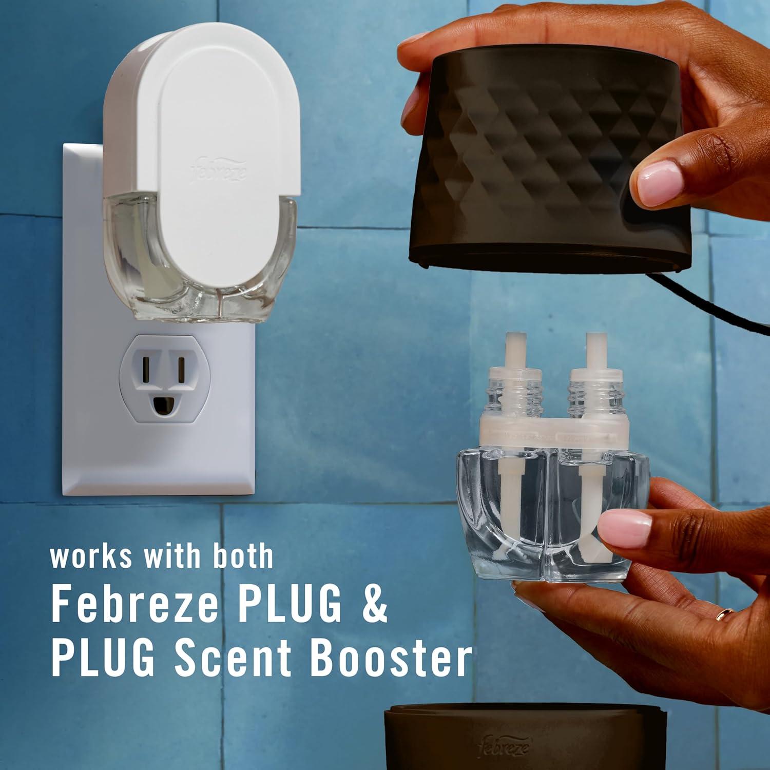 imageFebreze Plug Scent Booster Continuous Scent Device Oil Diffuser Compatible with Febreze Air Freshener Plug in RefillsBlack