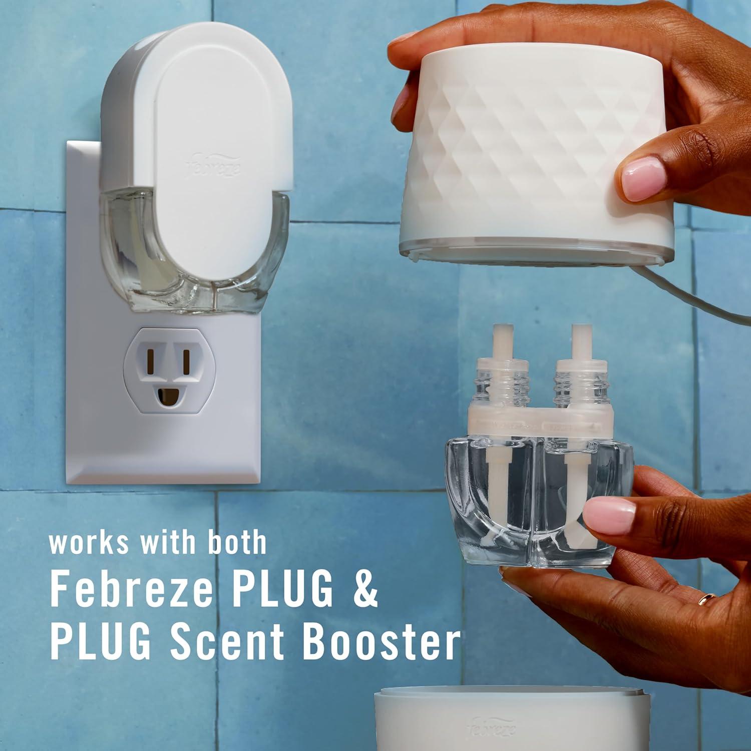 imageFebreze Plug Scent Booster Continuous Scent Device Oil Diffuser Compatible with Febreze Air Freshener Plug in RefillsWhite