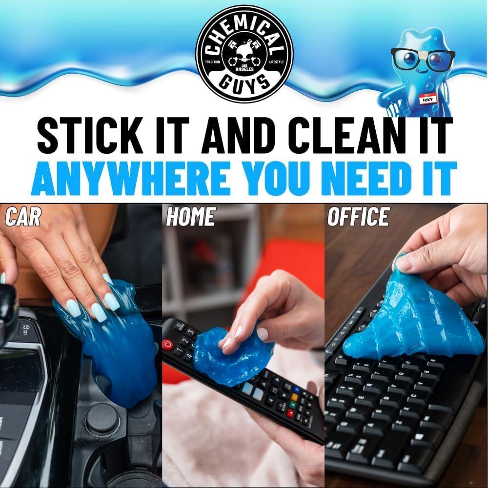 imageChemical Guys Total Interior Cleaner and Protectant 16 fl oz 2 Pack With Sticky Icky Car Cleaning Gel Detailing Kit Automotive Dust Crevice Cleaner Car Interior Cleaning Accessories 3 Items