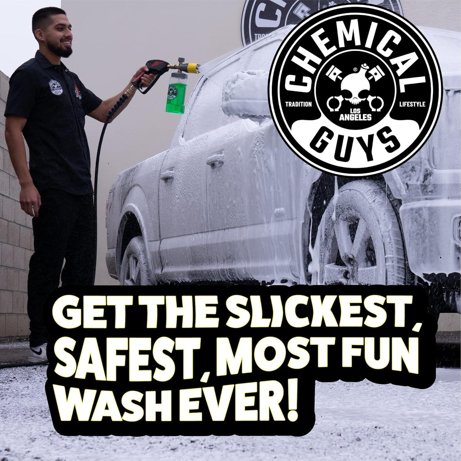 imageChemical Guys CWS40264BM Big Mouth Soap ampamp Foam Kit  Mr Pink Foaming Car Wash Soap 64 fl oz  Big Mouth Max Release Foam Cannon Works With Pressure Washer 2 Items