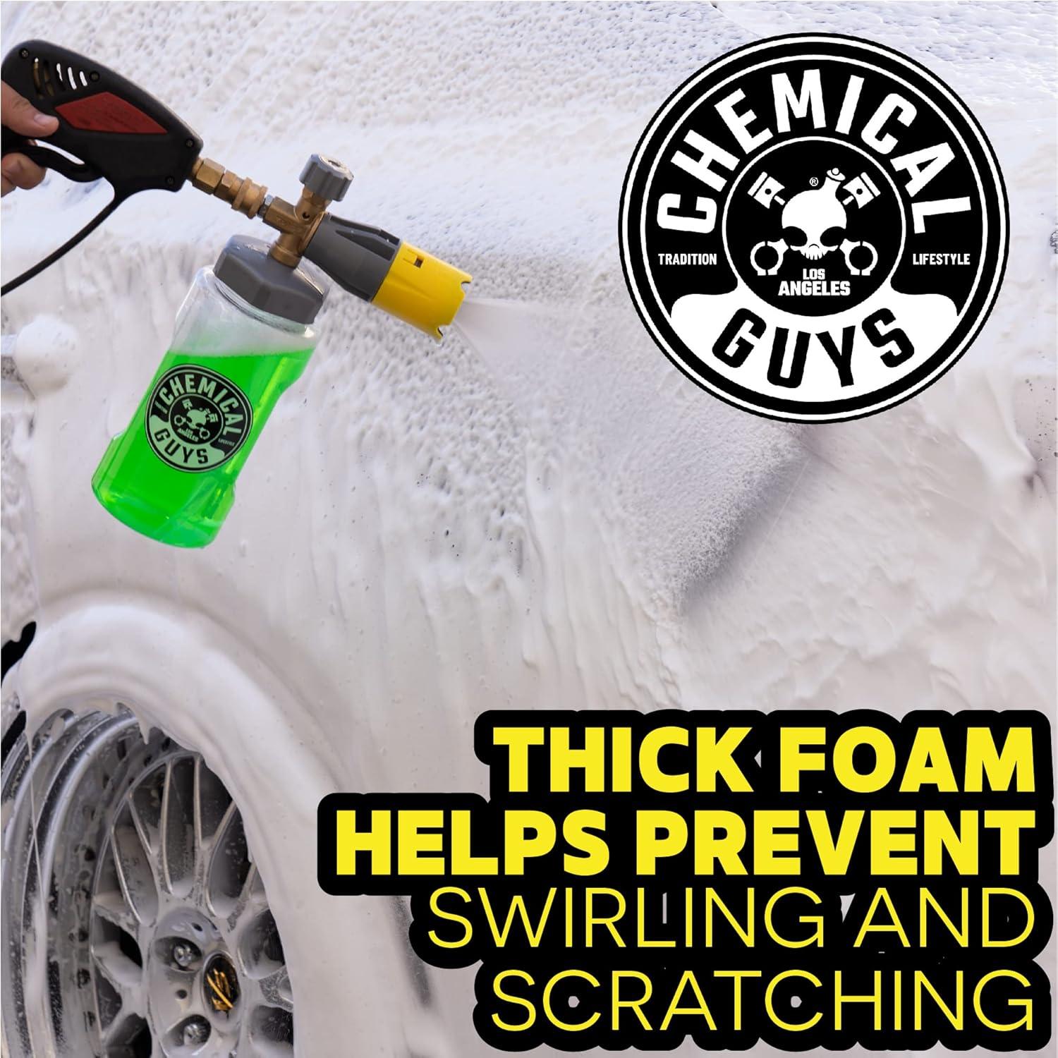 imageChemical Guys CWS40264BM Big Mouth Soap ampamp Foam Kit  Mr Pink Foaming Car Wash Soap 64 fl oz  Big Mouth Max Release Foam Cannon Works With Pressure Washer 2 Items