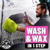 imageChemical Guys CWS22164 Mr Pink Foam Party Wash ampamp Wax 64 fl oz Tangerine Scent  Chenille Premium ScratchFree Microfiber Wash Mitt Lime Green 2 Pack 3 Items