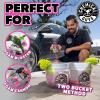 imageChemical Guys CWS22164 Mr Pink Foam Party Wash ampamp Wax 64 fl oz Tangerine Scent  Chenille Premium ScratchFree Microfiber Wash Mitt Lime Green 2 Pack 3 Items