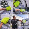 imageChemical Guys CWS22164 Mr Pink Foam Party Wash ampamp Wax 64 fl oz Tangerine Scent  Chenille Premium ScratchFree Microfiber Wash Mitt Lime Green 2 Pack 3 Items