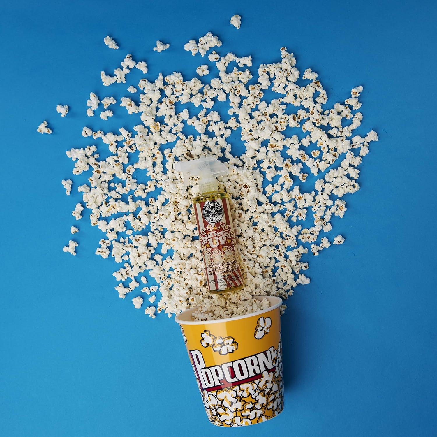 imageChemical Guys AIR24416 Buttered Up Popcorn Scented Air Freshener and Odor Eliminator Great for Cars Trucks SUVs RVs Home Office Dorm Room ampamp More 16 fl oz