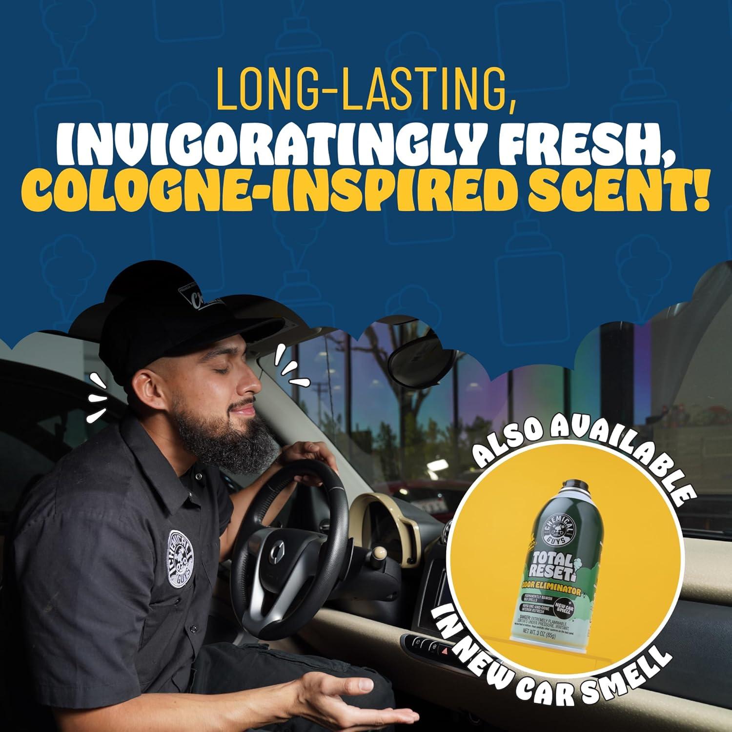 imageChemical Guys Odor Eliminating Aerosol Fogger Black Frost Scent  3 oz Single Can for Cars Trucks and SUVs  SetandForget Interior Deodorizer Neutralizes Smoke Pet Gym and Food Odors ampamp More